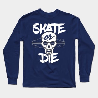 Skateboard And Skull Long Sleeve T-Shirt